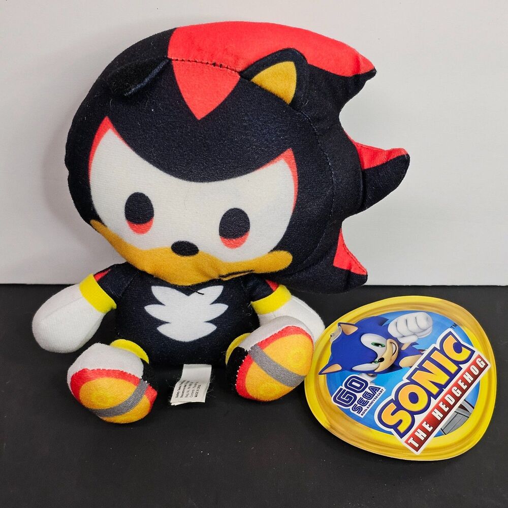 NWT Shadow 7” Sonic the Hedgehog Plush Go Sega Toy Factory 2020 Stuffed Animal
